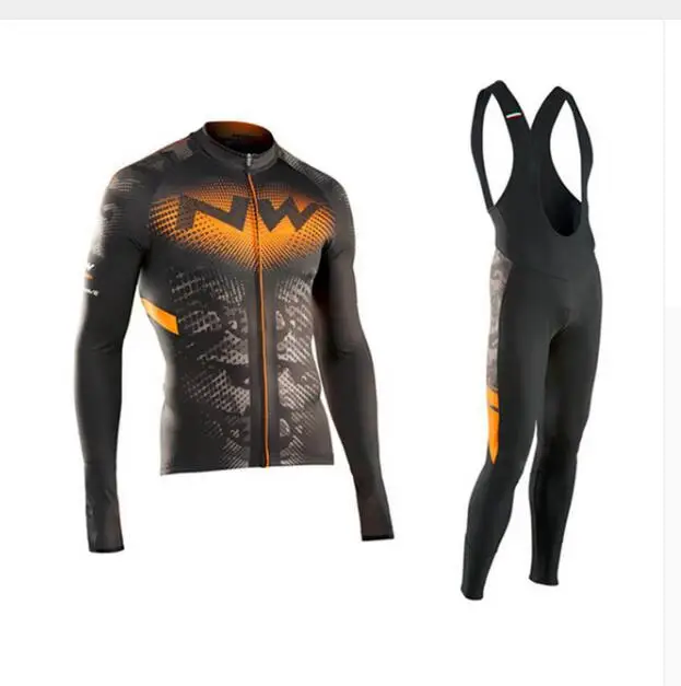 2019 Por T NW Northwave Велоспорт Комплект Майо Ropa Ciclismo гель комбинезон с длинным рукавом