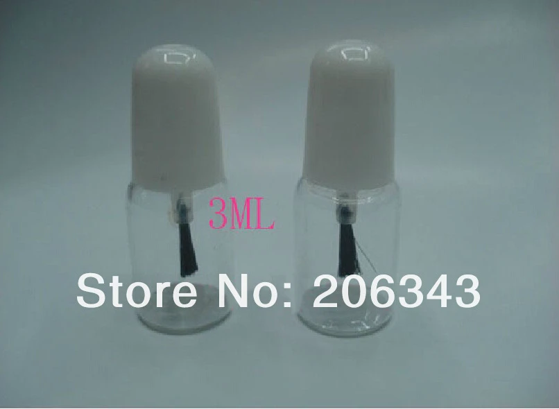 Пустая стеклянная бутылка 3 мл для лака ногтей/эмалированного масла или ногтей