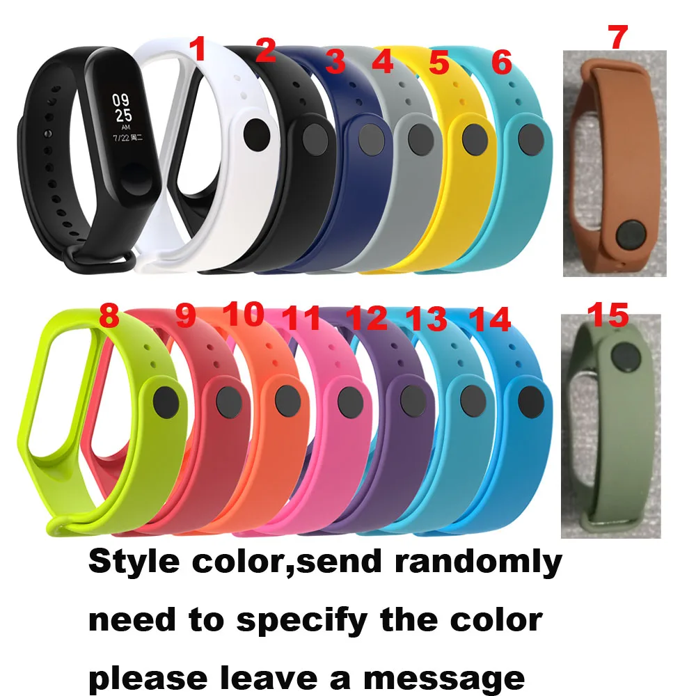 Для Xiaomi Mi Band 4 3 браслет Smartwrist ремешок заменить 10 шт - Цвет: 10 Pcs Strap
