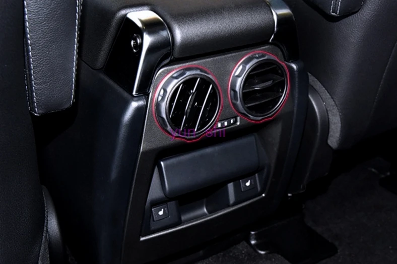 2 шт. ABS хромированные наклейки на заднее отверстие для автомобиля декоративные