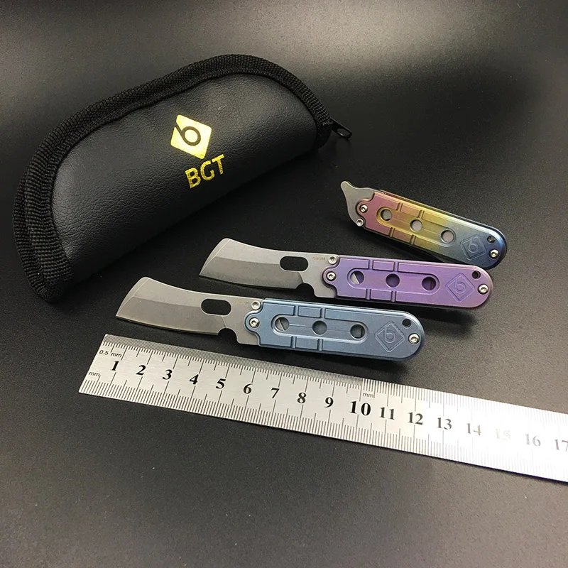 Серж S35VN тактический складной Ножи Титан ручка Подшипник Bean Охота выживания