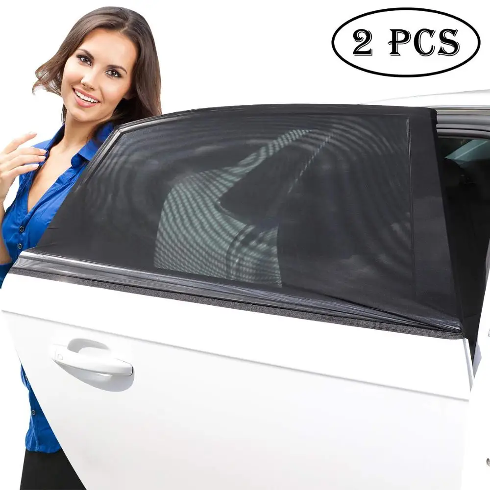 Универсальные солнцезащитные занавески на боковые окна автомобиля 2 шт.
