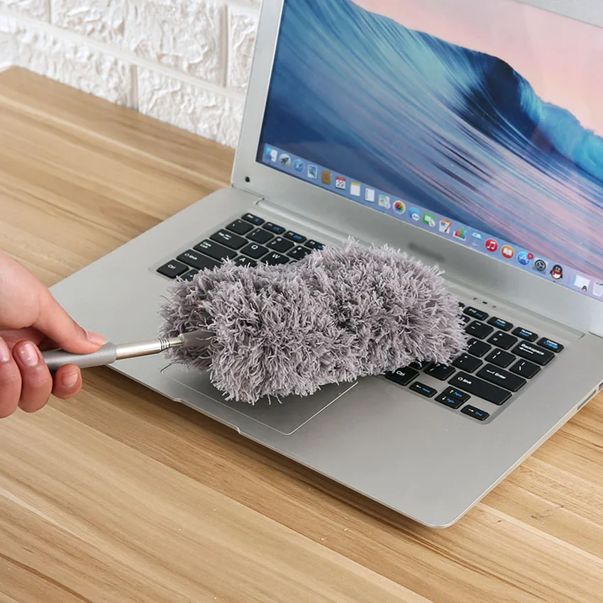 Пыльник из мягкой микрофибры с длинной ручкой регулируемая ручка для пыли