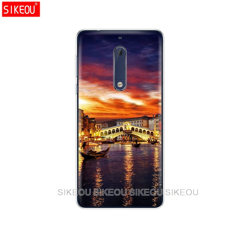 Силиконовый чехол для телефона Nokia 5 3 6 7 PLUS 8 9 /Nokia 1 2 2018 итальянский ночной