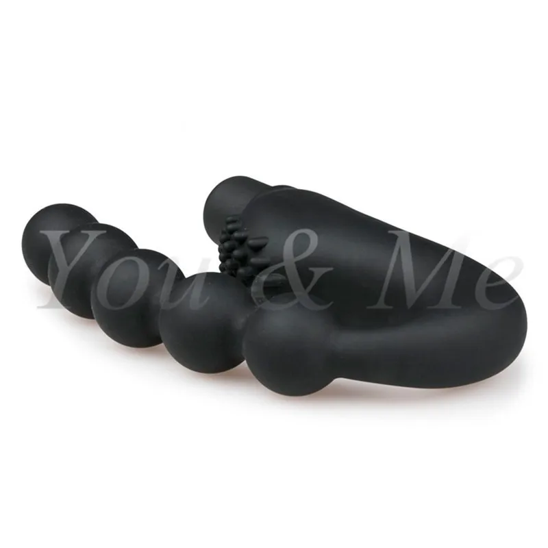 Силиконовая Анальная пробка с вибрацией 10 скоростей массажер простаты яички