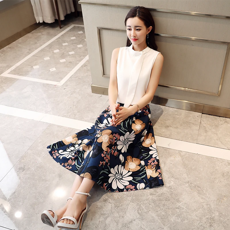 2018 мода взлетно-посадочной полосы юбка костюм Для женщин без рукавов с жемчужным