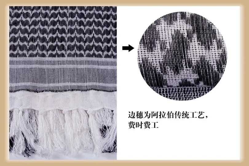 Армейский Военный Тактический арабский шемаг Keffiyeh Шарф шаль шейный платок Coyote OD зеленое полотенце для лица