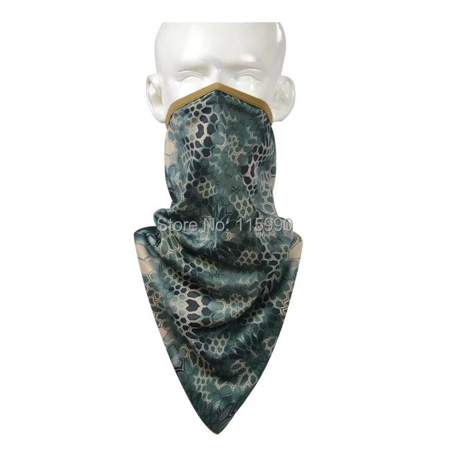 Боевая змея Tri-угловой шарф/горная бандана/Боевая camo bandanna/прогулочные спортивные