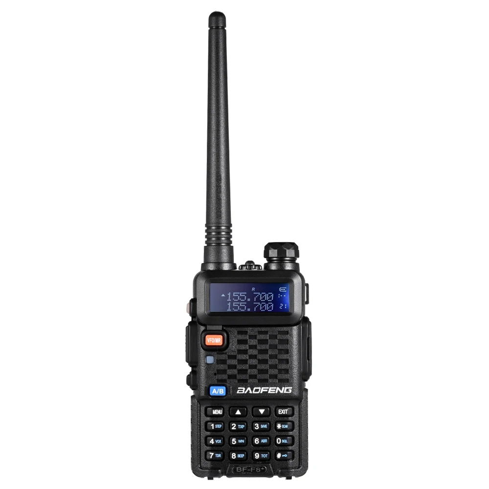 Baofeng F8+ Two Way Walkie Talkie BF-F8+ VHF UHF Portable Dual Band CB Ham Radio F8 Plus FM Transceiver + Original Car Charger | Мобильные