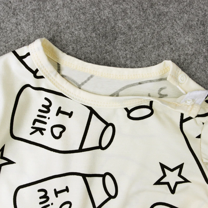 Хлопковый комбинезон с длинным рукавом для новорожденных мальчиков и девочек |