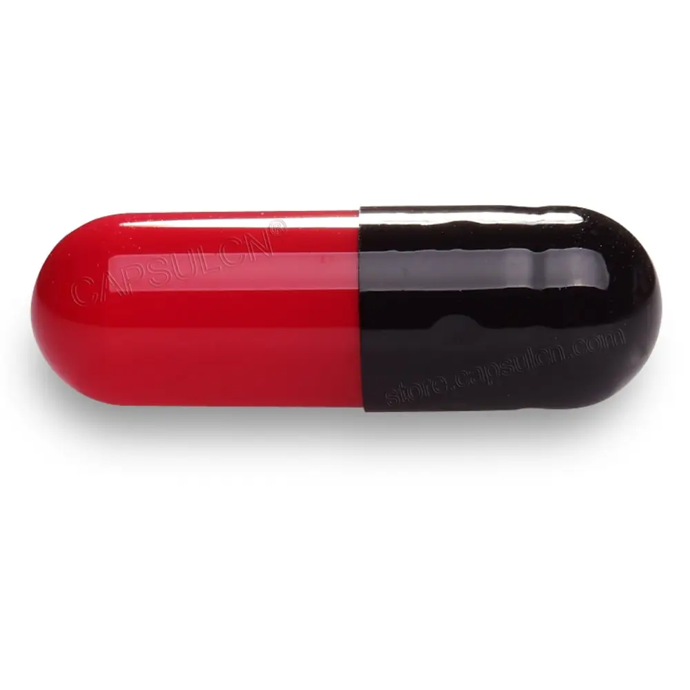 10000 шт./коробка гелевые капсулы Размер 00 черные красные пустые желатиновые для