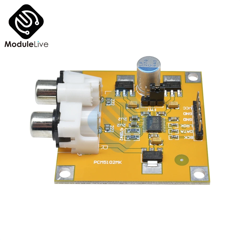 ЦАП декодер PCM5102 I2S плеер собранная плата 32 бит 384K за пределами ES9023 PCM1794 для Raspberry