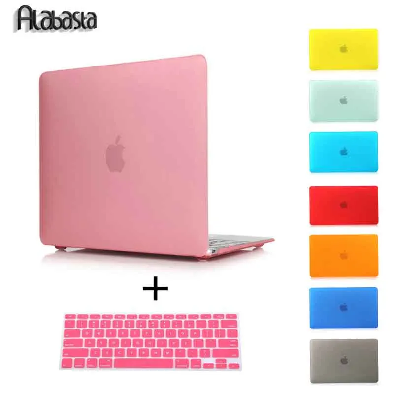 Арабасте Прорезиненные Кристалл/Матовая Жесткий чехол для ноутбука MacBook Pro 13 15