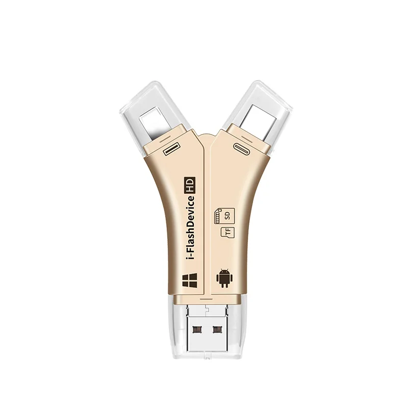 Все в 1 i флэш-накопитель Micro usb type C устройство для чтения карт SD TF OTG адаптер для iPhone XS MAX XR 5 6 7 8 x для Macbook Android Phone