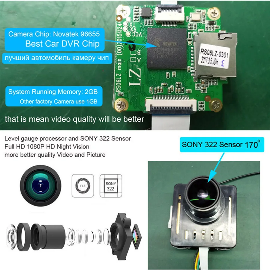 XCGaoon A8 1080P Wifi Автомобильный видеорегистратор регистратор цифровой Dash камера