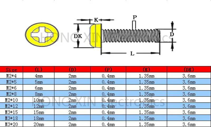 M2 * 4 Белый 1 шт нейлоновый винт с круглой головкой мм пластиковые винты для