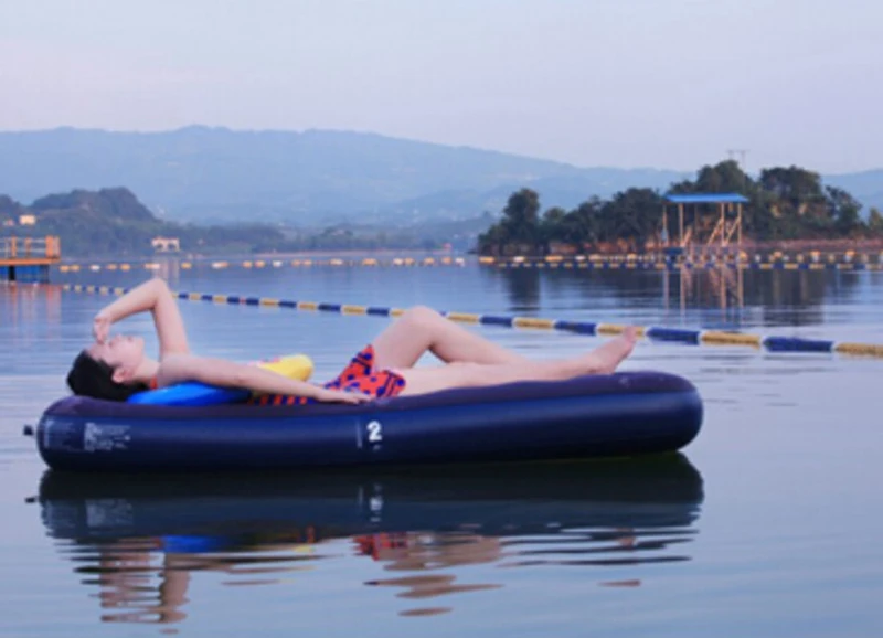 Надувная двойная кровать для улицы дома сада кемпинга Бархатная ПВХ воздушная