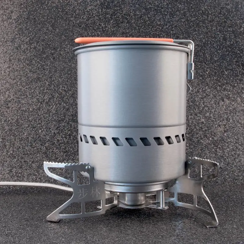 S2400-A stove x pot Булин 1.5L Портативный открытый быстрого нагрева горшок посуда Отдых Путешествия Посуда с газовой плитой для Пособия по кулинарии Пеший Туризм набор для пикника - Цвет: S2400-A stove x pot
