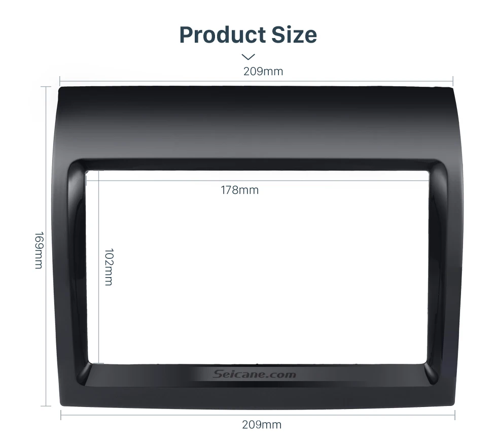 Seicane Great 2Din УФ-черный Dash Mount Kit адаптер Автомобильная рамка для приборной доски панель для 2011 FIAT DUCATO автомобильный монтажный комплект DVD рамка