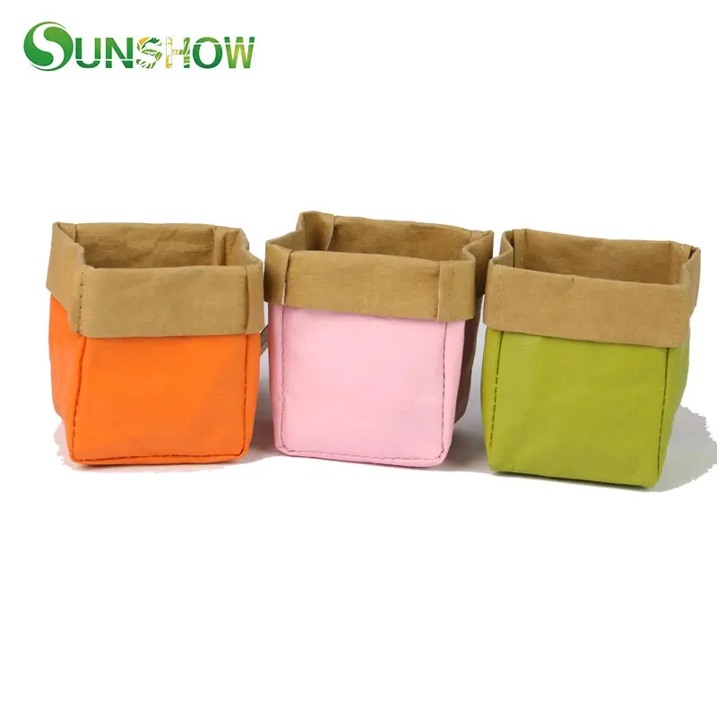 Сумки для хранения из крафт бумаги Экологичная сумка фруктов и овощей прочная