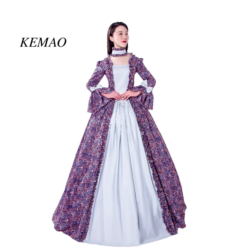 Бесплатная доставка Лидер продаж костюм Викторианского рококо женское платье