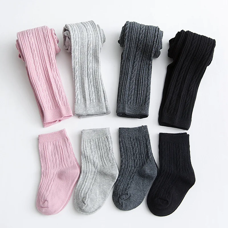 Комплект из 2 предметов детские чулки хлопковые колготки носки Bebe для девочек