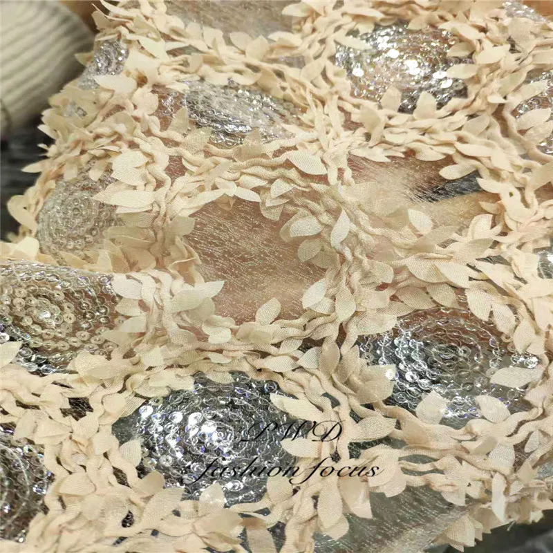 2019 Высококачественная африканская кружевная ткань с блестками вышивка в виде