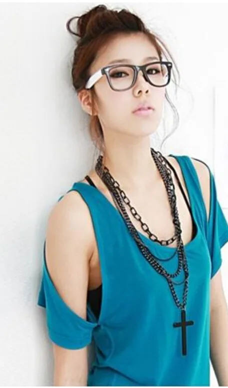 Новая мода Винтаж Jewelry длинные черные Многослойная Сеть Ленточки ретро крест
