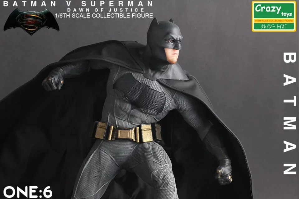 Сумасшедшие игрушки Бэтмен против Супермена Рассвет Справедливости 1:6