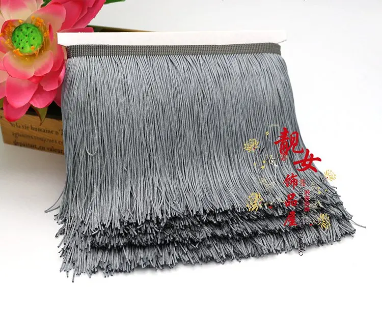 10 м/лот 15 см широкая длинная занавеска из полиэстера бахрома кружевная отделка