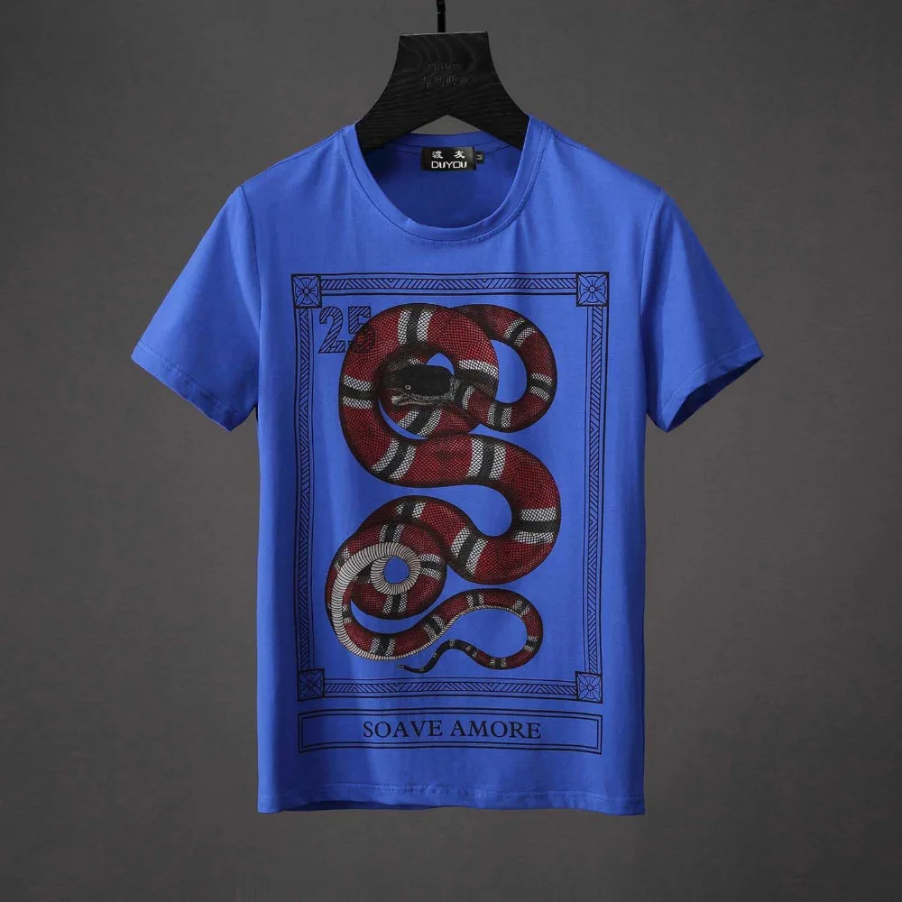 Новинка 2019 Мужская футболка брендовая одежда модная мужская высокого качества