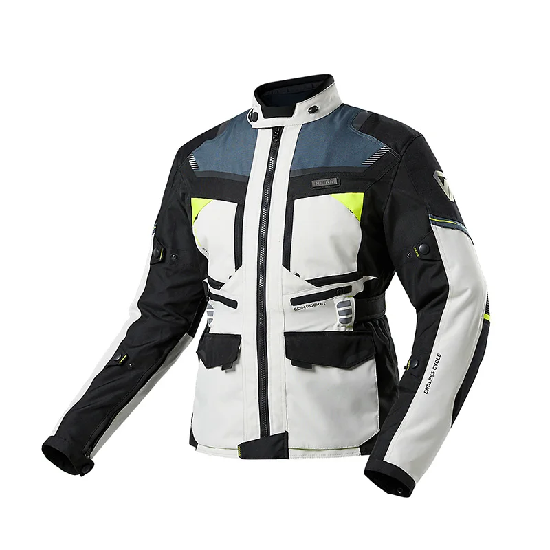 Нерв мотопробег, гонки оснастить мужчин t gear Moto куртка Летняя Сетка Мужская Ткань Оксфорд уличный велосипед куртка для мотоспорта - Цвет: gray jacket