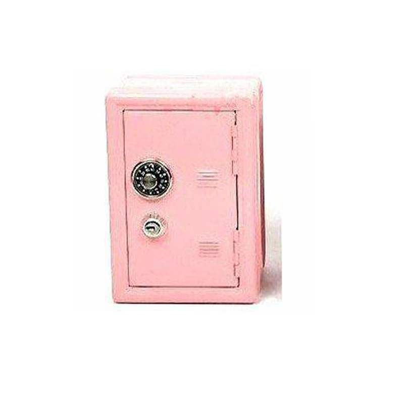 Pink Портативная безопасная коробка, Мини Копилка и Сейф для хранения ювелирных изделий, для дома и офиса, безопасная коробка для хранения DHZ028 - Цвет: Pink