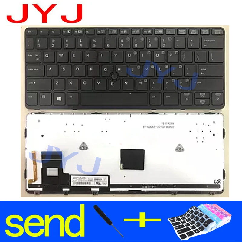 Новая клавиатура для ноутбука Elitebook 720 G1 G2 725 820 отправляется прозрачная защитная