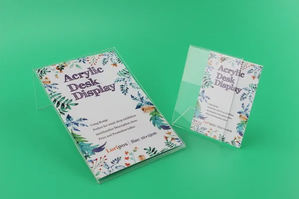80*120 мм 20 шт. Акриловые Настольные подставки для планшетов вывесок баннеров