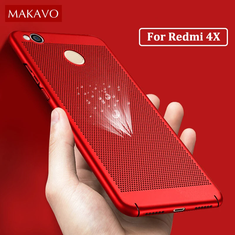 Чехол для Xiaomi Redmi 4X защита 360 градусов матовый корпус из твердого пластика полый