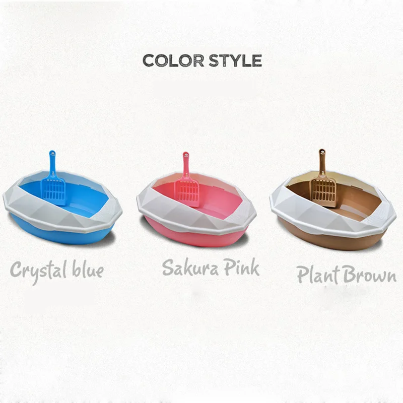 Кошка Собачий Туалет сковородки с бесплатной лопатой полу закрытый питомец