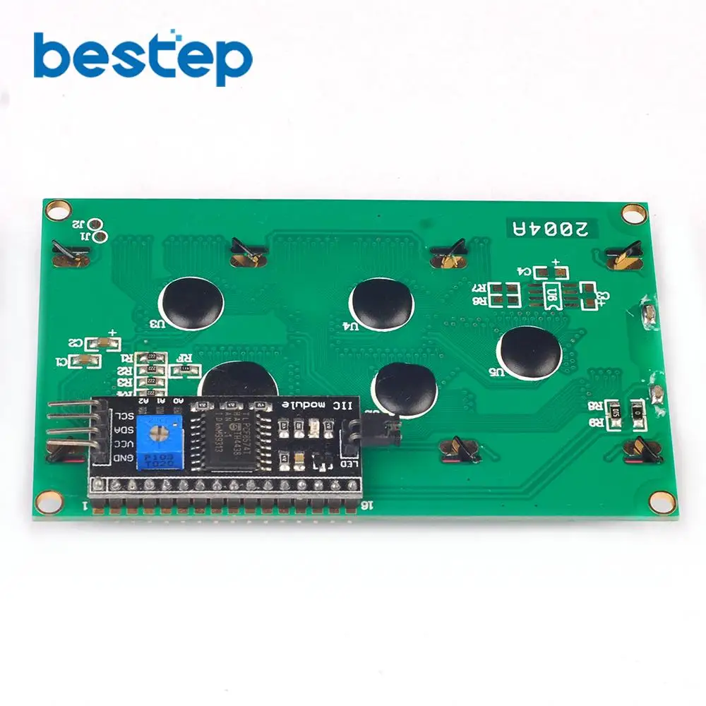 Модуль адаптера последовательного интерфейса для Arduino LCD2004 + I2C 2004 20x4 2004A HD44780 синий