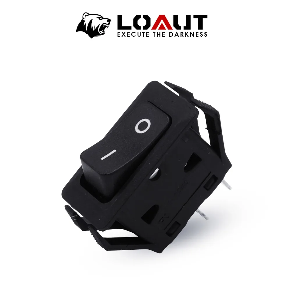 LOAUT 2019 High Qulaity Waterproof 2Pin 10mmx15mm Universal Single Control Switch On Off Rocker Switches with Wire 12A 125V 250V |