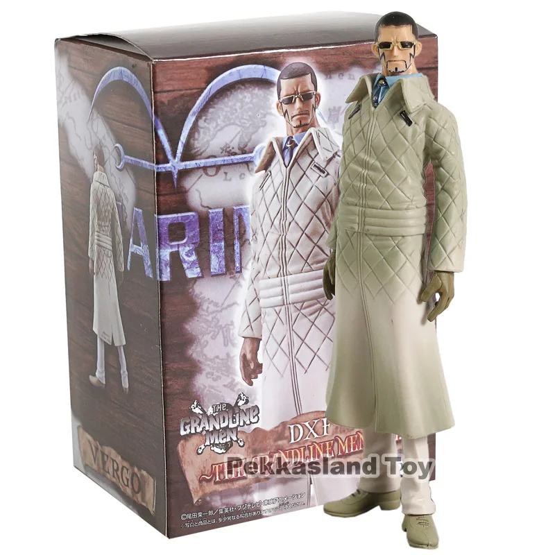Vergo box Аниме one piece The Grandline Lady Man Брук Нико Робин арлонг Верго Yasopp Коллекция игрушечных фигурок на Рождество - Цвет: Vergo box