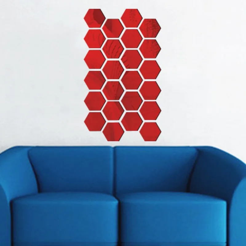 Акриловые зеркальные стерео настенные наклейки для гостиной прихожей лестницы