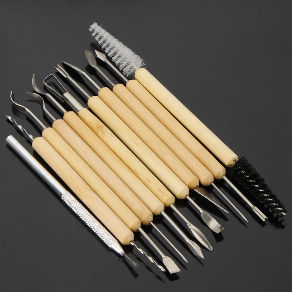 11 шт. инструменты для буринов воск Керамика Глина Скульптура Резьба Инструменты