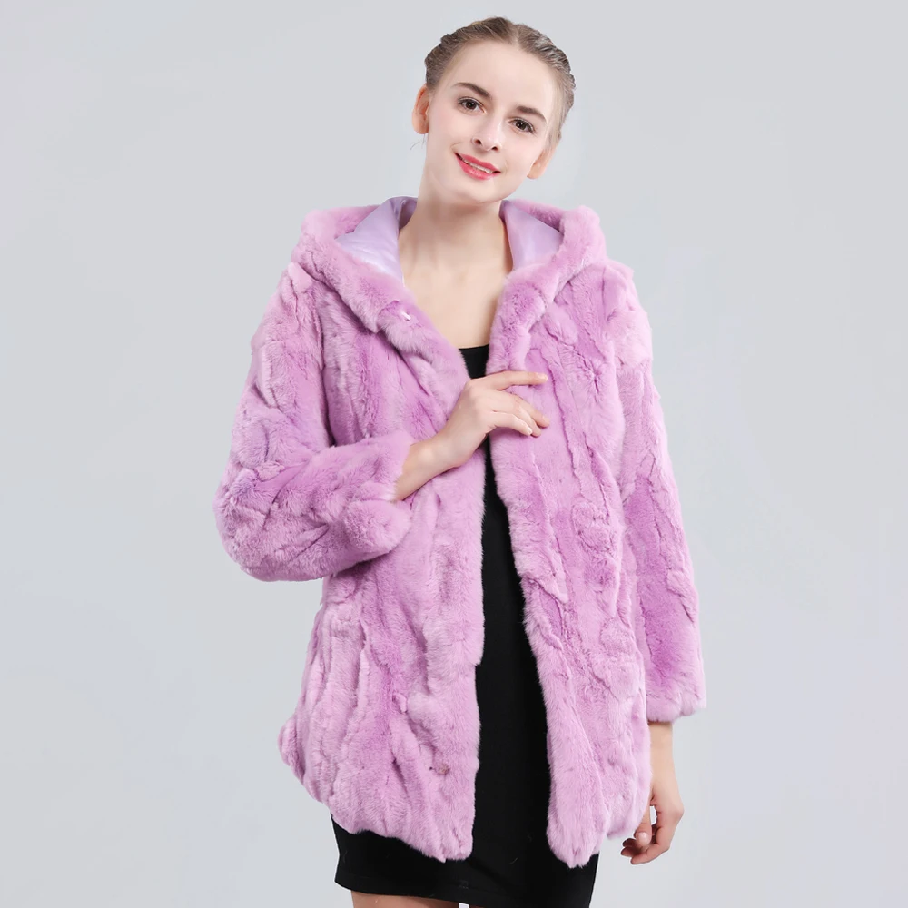 2021 новые зимние женские ботинки из натуральной Рекс меховая куртка с мехом