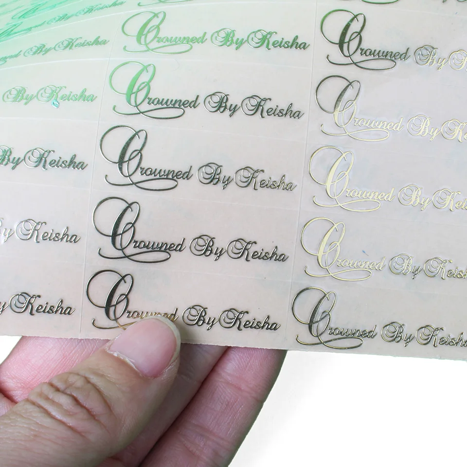 Роскошные Металлические наклейки с пользовательским логотипом фирменные