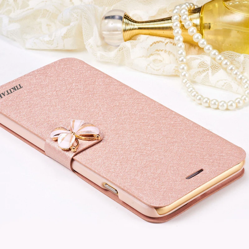 Кожаный чехол-бумажник Tikitaka с бантом и бабочкой для iPhone XS, 8, 7, 6, 6s Plus, флип-чехол с кристаллами и бриллиантами, s, чехол для iPhone 5 5S se