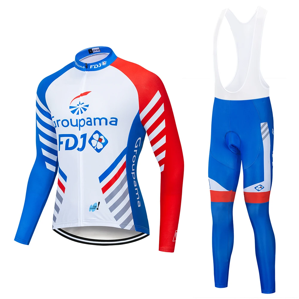 Новинка 2019 FDJ высококачественный костюм Джерси для езды на велосипеде одежда