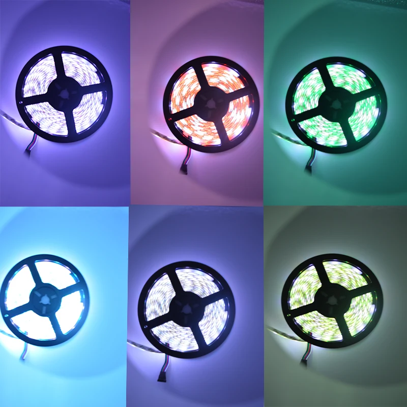 5m Белый СВЕТОДИОДНАЯ лента Smd 5050 Rgb/Rgbw/rgbww светодиодные ленты DC12V 60 светодиодов/м