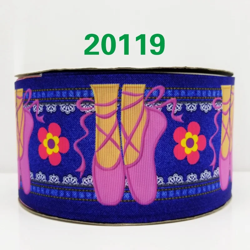 20119 50 ярдов мультфильм напечатанный grosgrain ленты 18190 - Цвет: 20119