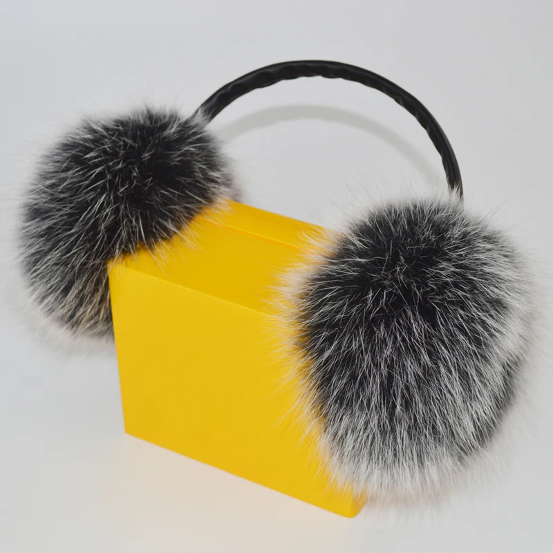 Новинка 2020 стильные зимние женские теплые пушистые наушники из натурального