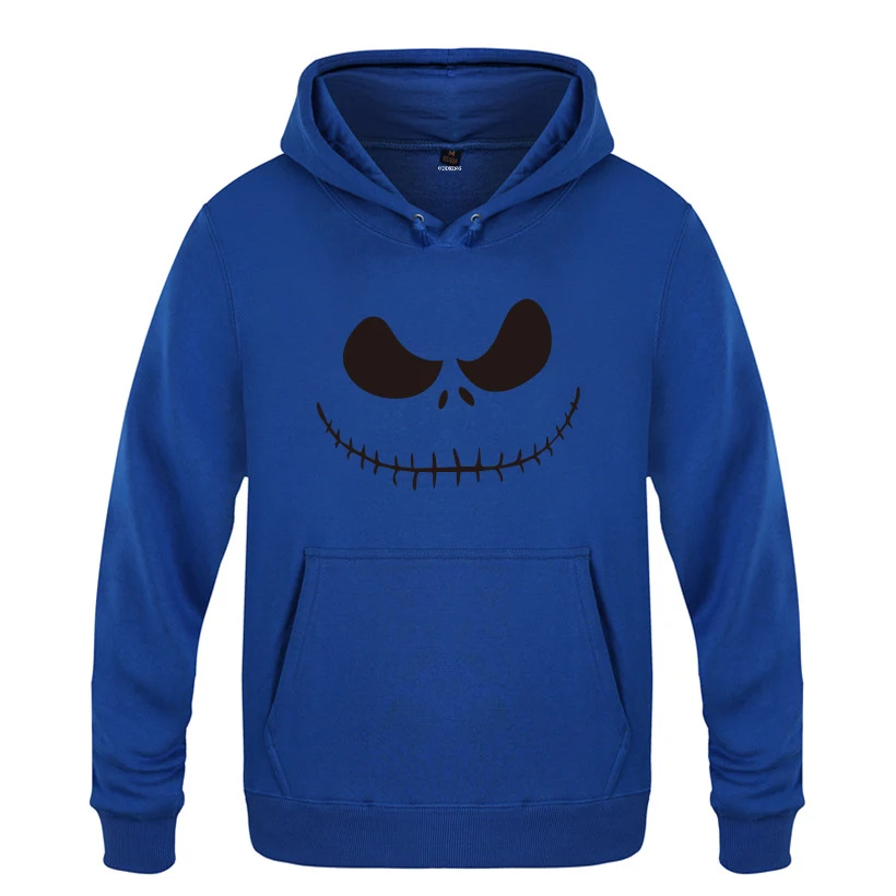 

Nightmare Before Christmas Anime Novelty Hoodies Men 2018 Men's Pullover Fleece Hooded Sweatshirts